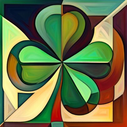 Luck of The Irish Clover 4 Leaf