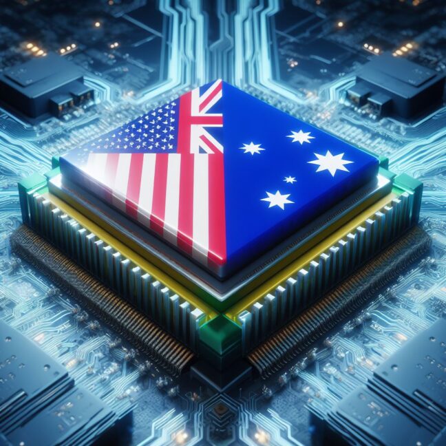 Australia & U.S. Flag on CPU