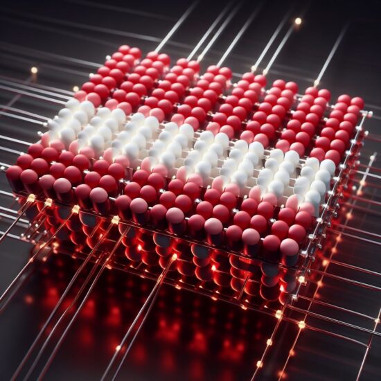 Latvia Flag on Qubit
