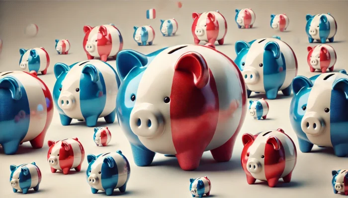 Piggy Bank French Flag