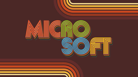 Original Microsoft Retro Logo